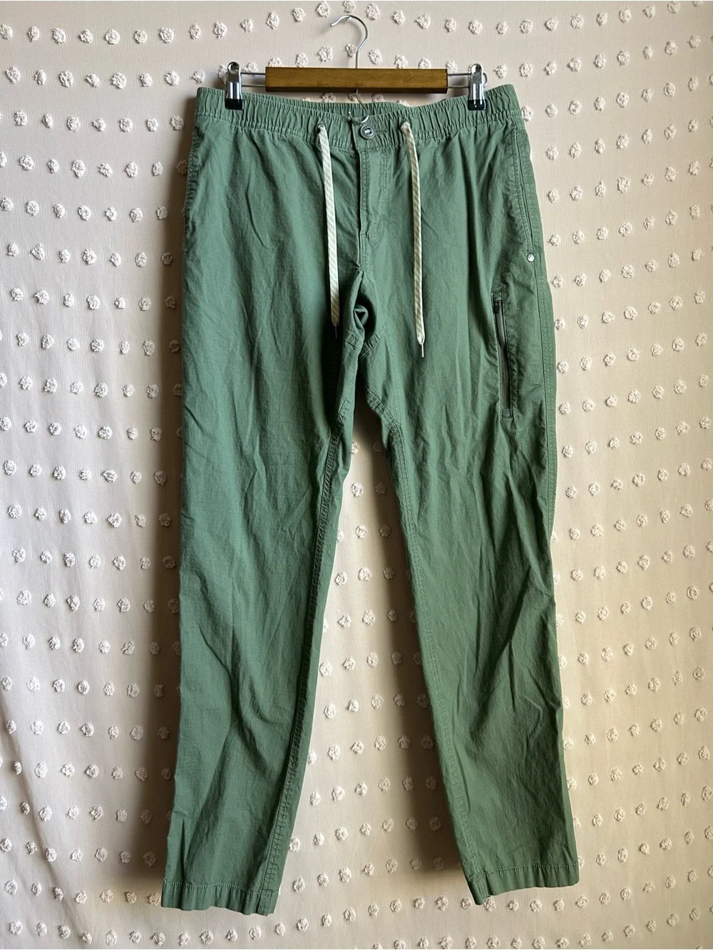 Vuori Men’s Pull On Ripstop Climber Pant Sz L Olive Green